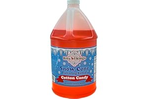 Bits N Things Cotton Candy Flavoring Syrup | Gluten-Free | Snow Cone and Snowball | 128 oz.