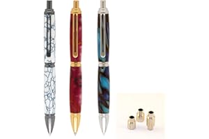 Penn State Industries PKPENXEDSS Slimline Pro EDC Ballpoint Click Pen Kit Starter Package Woodturning Project