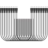 SIM&NAT 20 Pack Male DC 2.1mm x 5.5mm Wire Power Pigtails Adapter Barrel Plug Socket Cable for CCTV Security Camera, DVR, Car Rearview Monitor System Video, LED Strip Light, Surveillance (20inch/50cm)