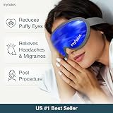 myhalos Gel Eye Mask Reusable Cooling Eye Mask Adjustable Straps view 2