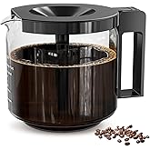 1.25L Coffee Pot Replacement for Technivorm Moccamaster KBG, KBGV & CDG Coffee Maker(89830), Glass Carafe for KBG Brewers, Glass Coffee Pot, BPA Free, Dishwasher Safe