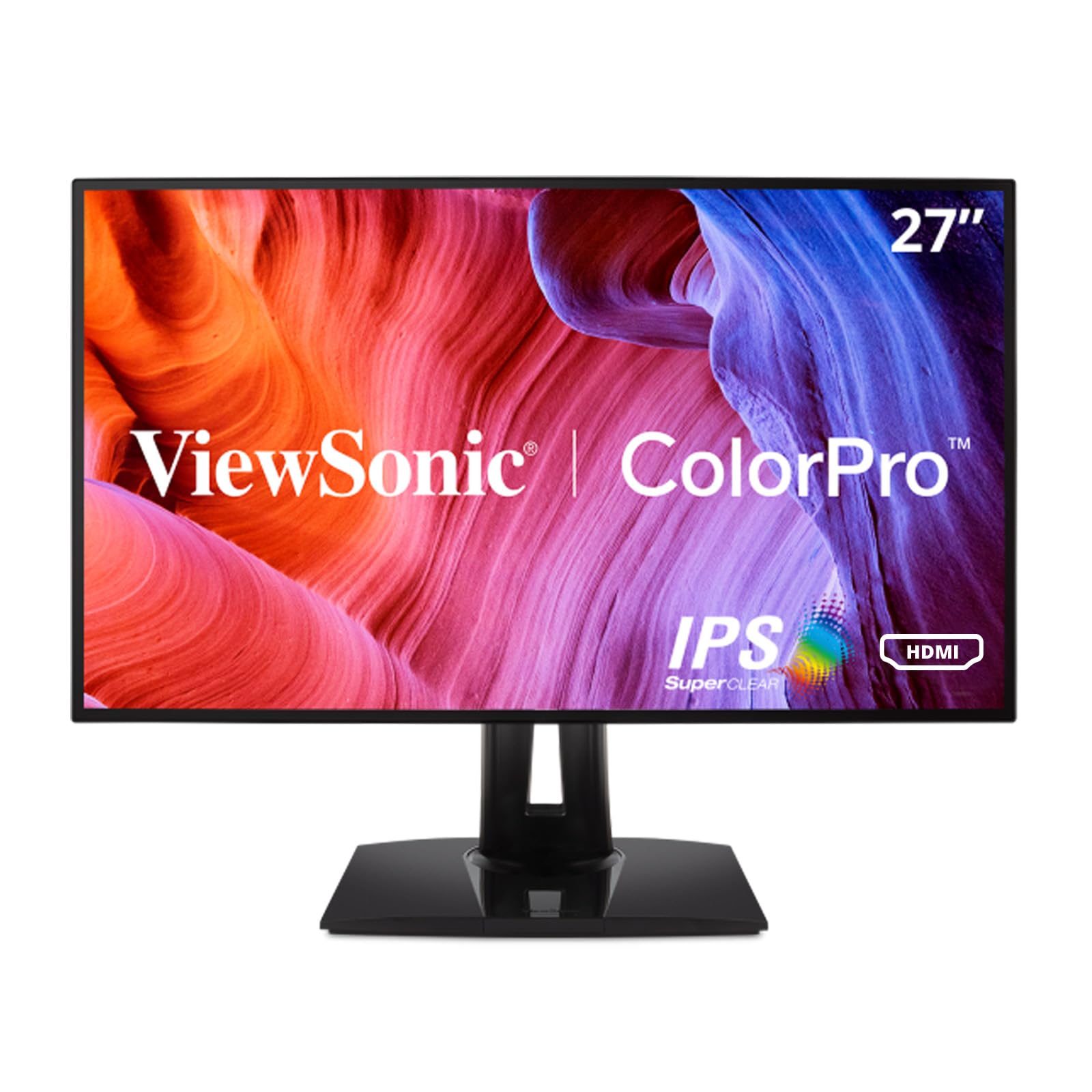 ViewSonic VP2768 LED monitor - 27" - 2560 x 1440 1440p (Quad HD) - IPS - 350 cd/m2 - 1000:1 - 5 ms - HDMI, DisplayPort, Mini DisplayPort , Black