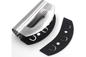 Checkered Chef Stainless Steel Mezzaluna Salad & Vegetable Chopper