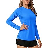 TACVASEN Womens Long Sleeve Rash Guard UPF 50+ UV Sun Shirts Quick Dry Swim Shirt Hiking Tops