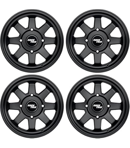 Amazon.com: RockTrix RT102 4pc 14in ATV Wheels 4x110 Rims, 14x7, 5