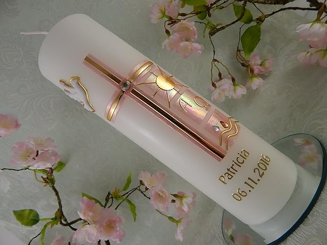Christening Communion Decorations Candle Cross Baptism Gifts Boy