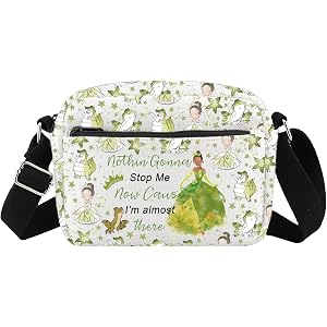 FOTAP Frog Princess Crossbody Bag FrogPrincess Shoulder Bag Princess Lover Gift Princesses Tiana Gift Magic Kingd*m Gifts