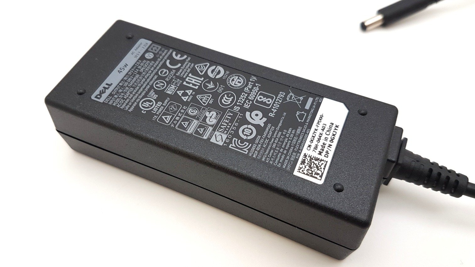 Laptop-Adapter XPS 13 (9343) Power Unit 45w Adapter Charger 19.5V 2.31A With The Pin Size 4.5MM X 3.0MM, sold