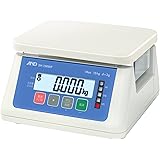 A&D 防塵・防水デジタルはかり SH-15KWP ≪ひょう量:15kg 最小表示:0.0005kg/0.001kg/0.002kg/0.005kg(切替設定) 皿寸法:230(W)*190(D)mm 検定無≫