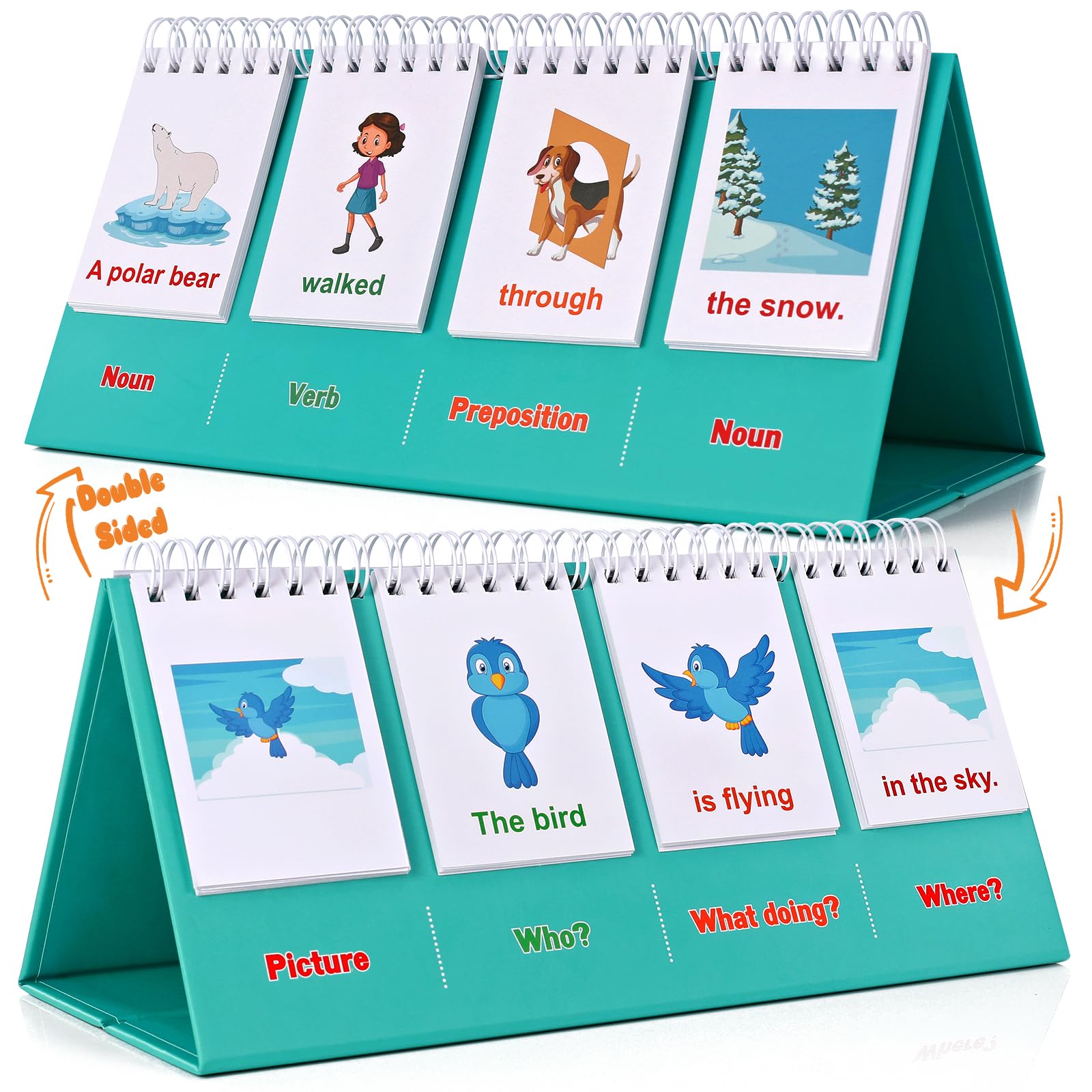 Sentence Building for Kids-Speech Therapy Materials, Kindergarten School Supplies, Preschool 1st 2nd Grade Classroom Must Haves for Homeschool Supplies, Special Education Toys and Games for Toddlers