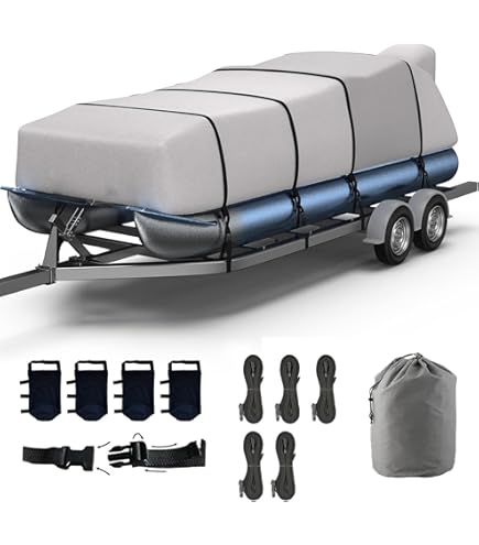 Amazon.com: Pontoon Boat Covers 21-24 ft Waterproof PU
