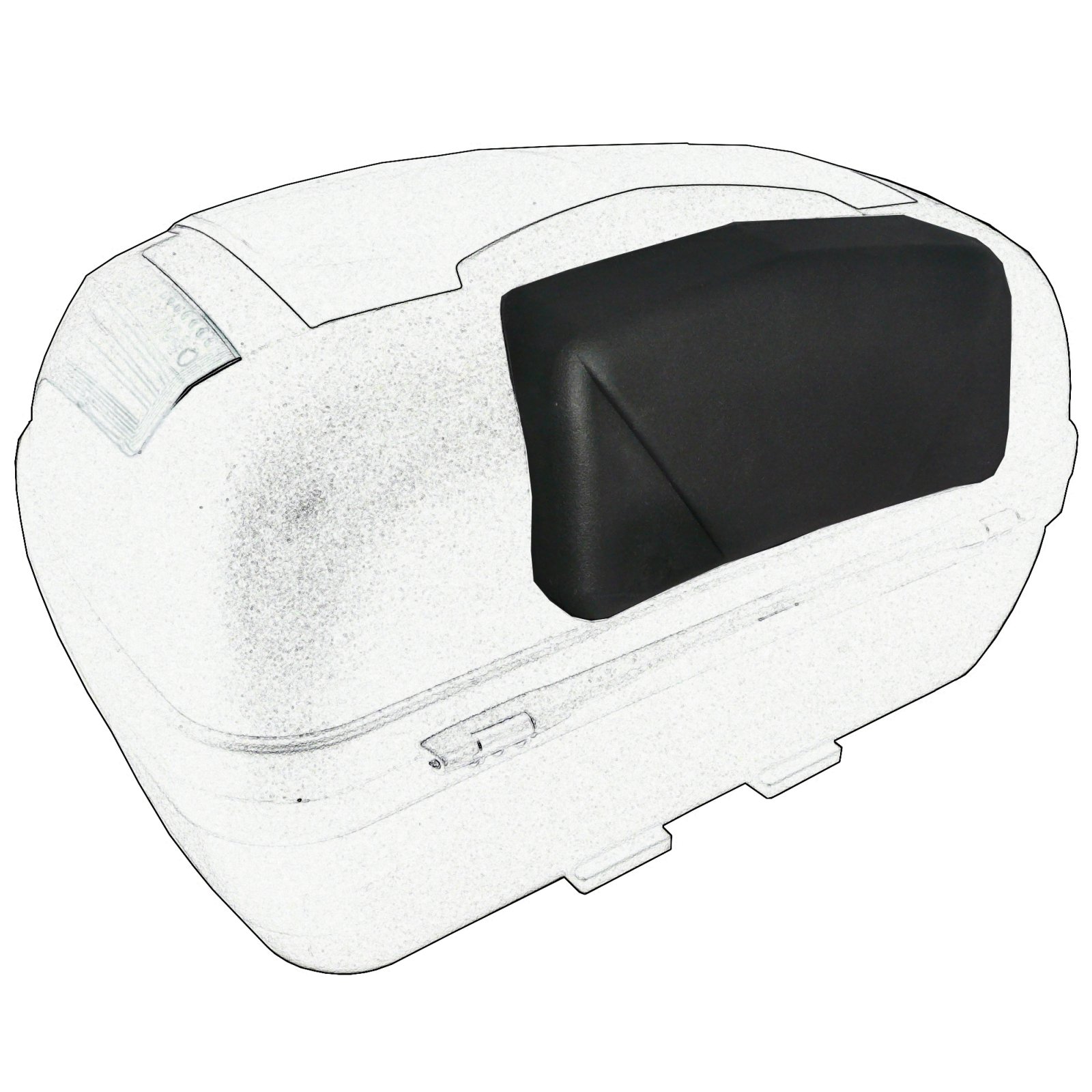 A-Pro Back Rest Top Case Motorcycle and Scooter Universal Motorbike