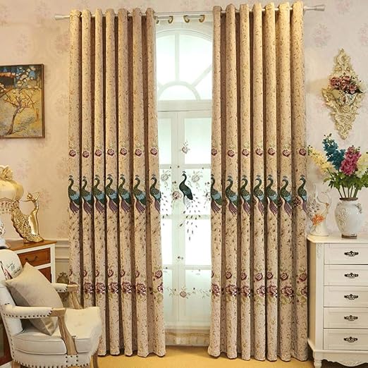 Amazon Com Curtains New Chinese Style Curtains Living Room High