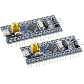 2Pcs STM32F103C8T6 Soldered ARM Cortex-M3 MCU Development Kit for Arduino Beginners &ndash; 32-bit Microcontroller Learning Board Module