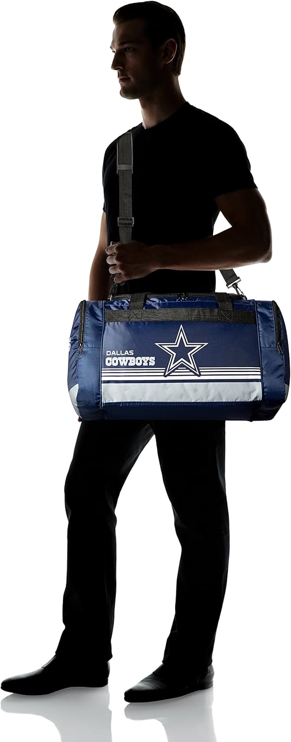 Dallas Cowboys Medium Striped Core Duffle Bag : Clothing