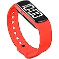 Sensory Wrist Timer for Kids, Teachers, Students, Simple Reminder Watch with Silent Alarm Clock Wristband, Classroom Countdown (Red)