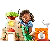 Star Wars: Young Jedi Adventures Tenoo Jedi Temple, 20-Inch-Tall Playset with Lights & Sounds, 2 Action Figures, Preschool Toys for 3 Year Old Boys & Girls & Up