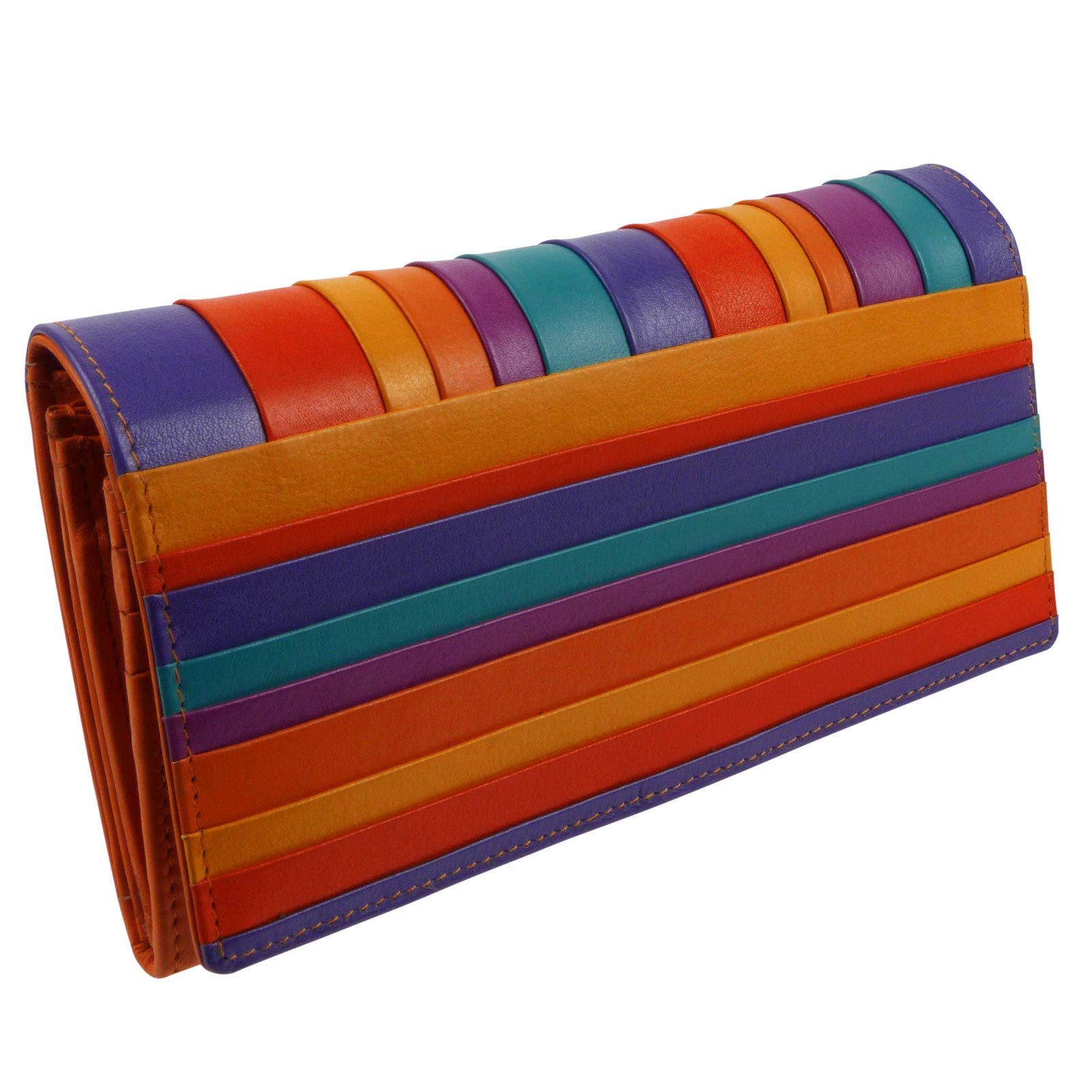 Golunski Leather Ladies Tri-Fold Flap Over Purse/Wallet