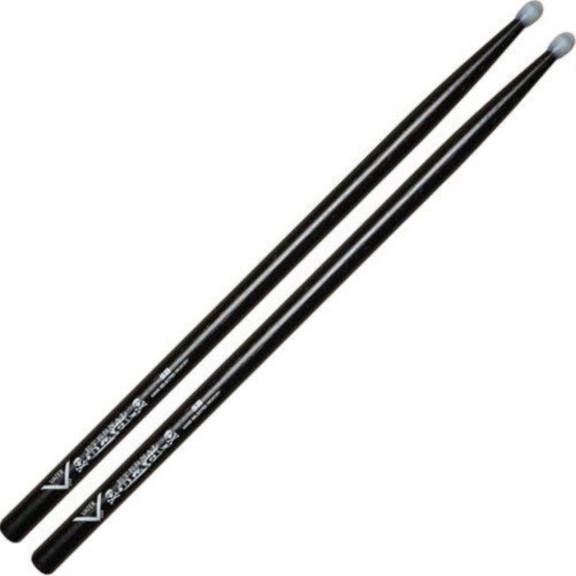Vater Drumsticks VHEB5BN - 5B Eternal Black Series - Oval Nylon Tip