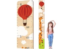 Basumee Wood Growth Chart for Kids Room Decor Height Measurement Growth Chart for Wall Cute Height Chart Ruler Boys and Girls Baby Nursery Bathroom Bedroom Room Playroom Decor, Deer