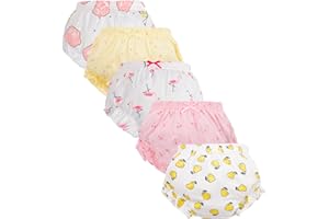 BABY AMABC Diaper Cover - Baby Bloomers Cute Diaper Covers for Toddler Girls Underwear