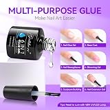 gelike ec 6 in 1 Nail Glue Gel Base Coat Top Coat Set 2x8ml Ultra Shine view 3