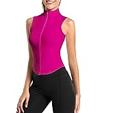 ENDIXI Women's Workout Activewear Vests Cropped Sleeveless Yoga Athletic Golf Shirt Tank Tops
