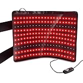 LOVTRAVEL 210pcs LED 635nm Red Light Therapy 850nm Near Infrared Light Therapy Device Large Belt Lipo Wrap Mat Pad for Body Waist Belly Abdominal Thigh Fat
