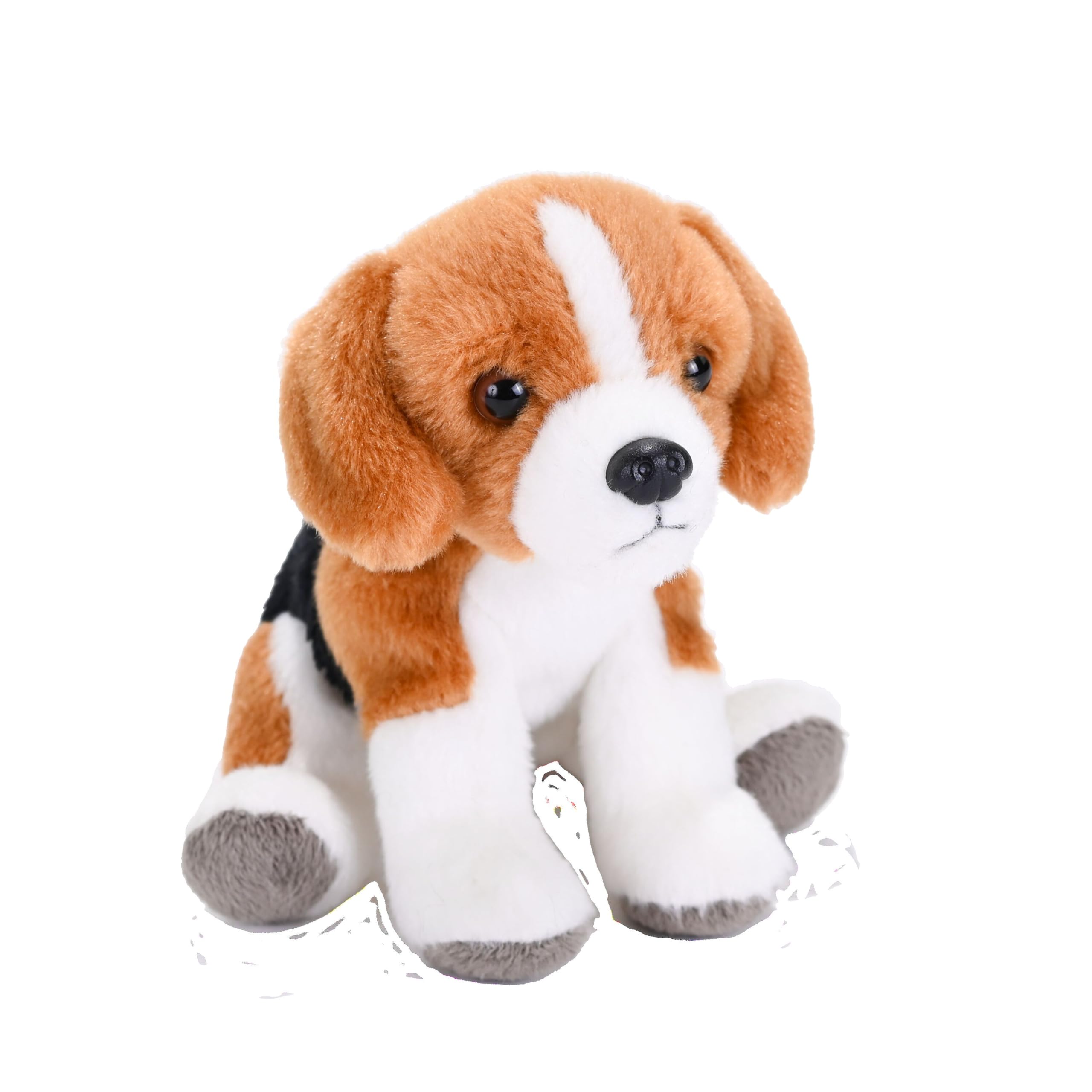 Wild Republic Pocketkins Eco Beagle, Stuffed Animal, 5 Inches, Plush Toy, Made from Recycled Materials, Eco Friendly