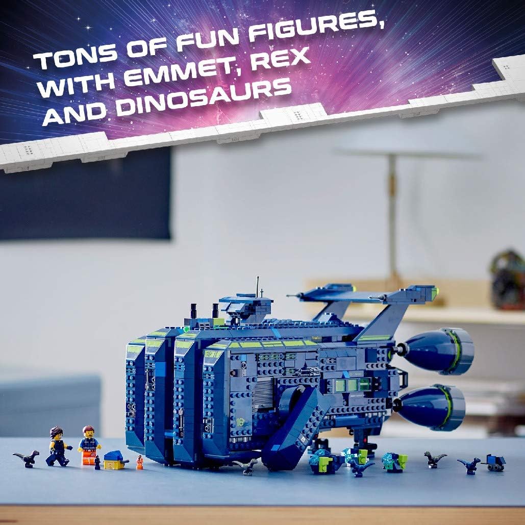 LEGO MOVIE 2 70839 The Rexcelsior! Rex and Emmet's Spaceship Set including 5 Dinosaur Microfigures, Multicolor - Image 5
