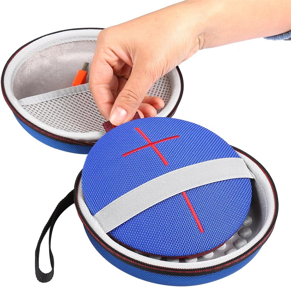 Shucase EVA Hard Case for Ultimate Ears Roll/UE ROLL 2 Ultraportable Bluetooth Speaker (Blue)
