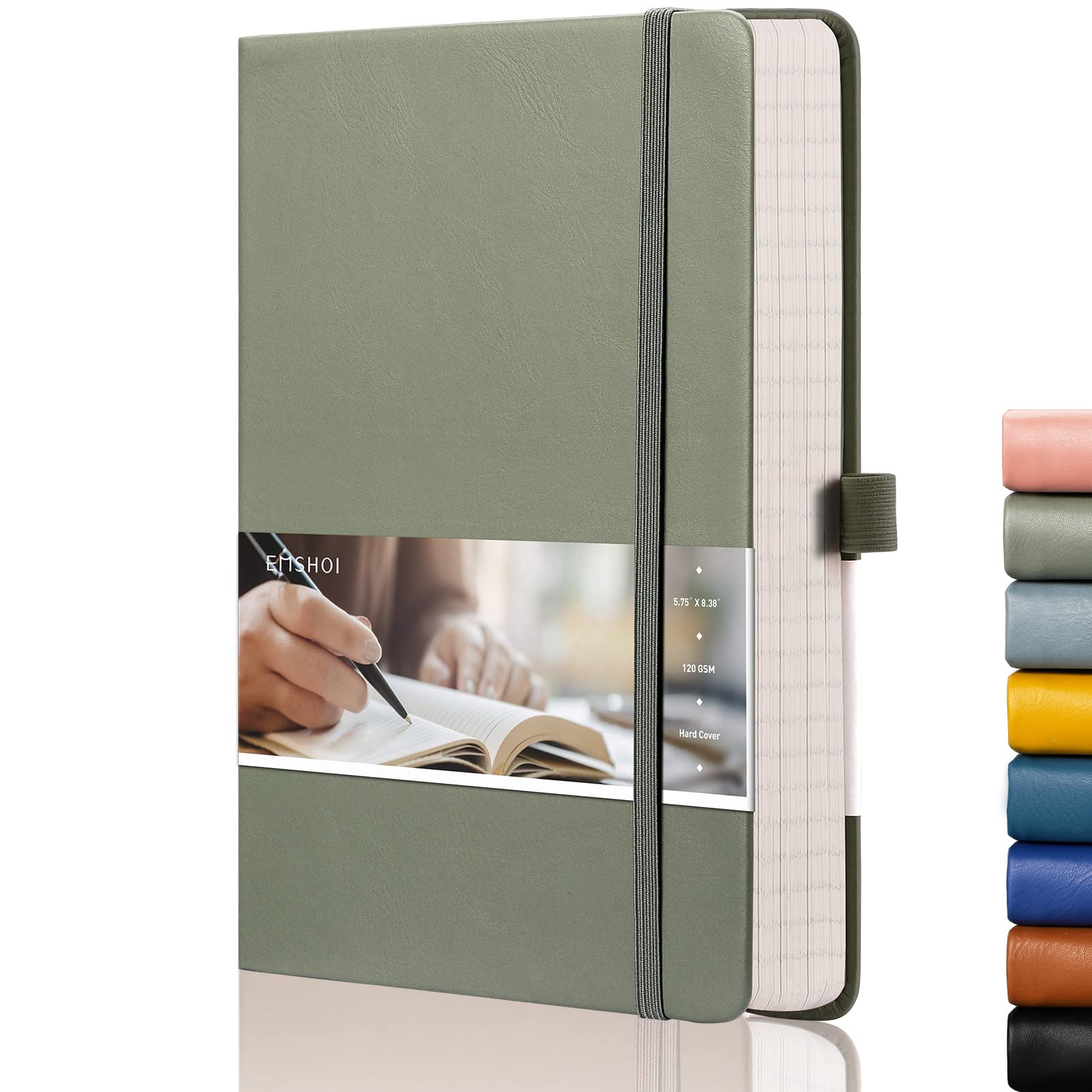 EMSHOI Lined Journal Notebook - 120gsm Thick
