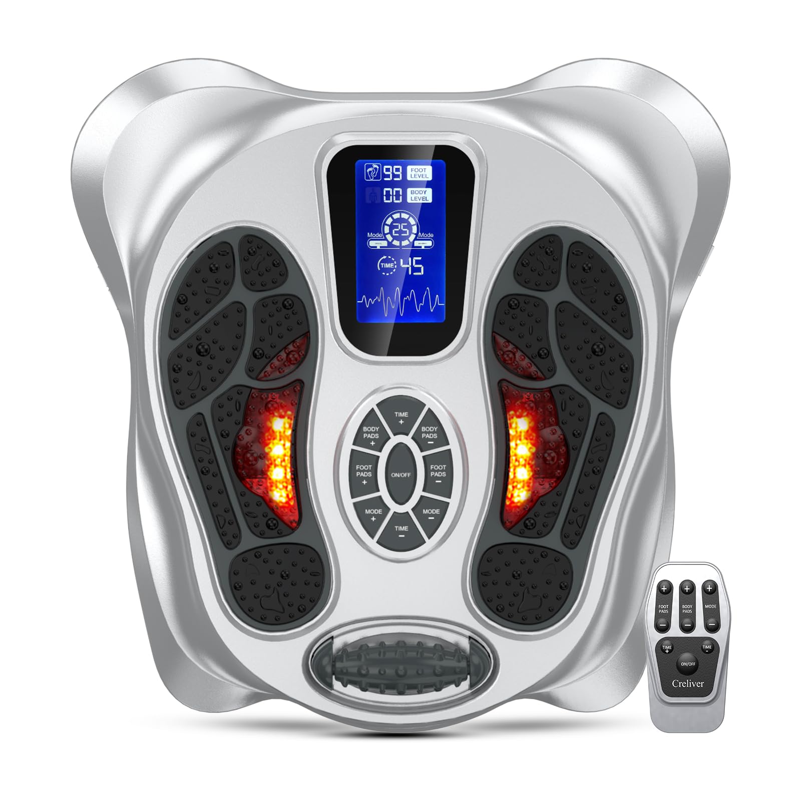 Photo 1 of ***UNTETSED/ POSSIBLY FOR PARTS*** Creliver Foot Massager for Neuropathy Pain Relief for Feet and Legs, EMS TENS Unit - Nerve Muscle Circulation Stimulator with Electrode Pads, FSA Eligible Items Only List, HSA Store Eligible Items