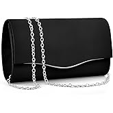 TINDTOP Clutch Purses for Women, Formal Evening Bags Suede Shoulder Envelope Party Handbags Wedding Cocktail Prom Clutches
