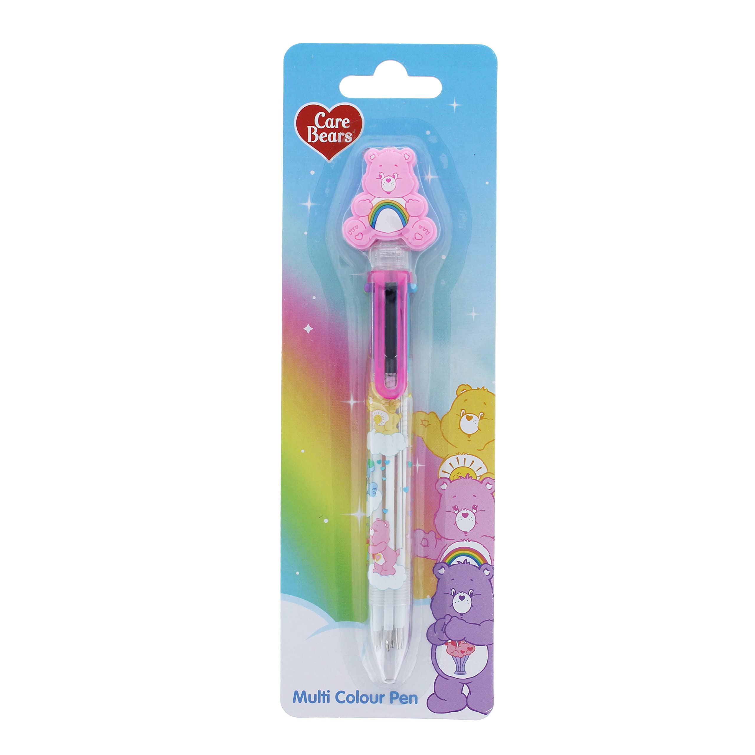 Blueprint Collections Care Bears Multi Colour Pen | 2 Designs Available, 1 Randomly Sent | Multicoloured Pen | Novelty Writing Pen for Kids | Care Bears Stationery & Gifts