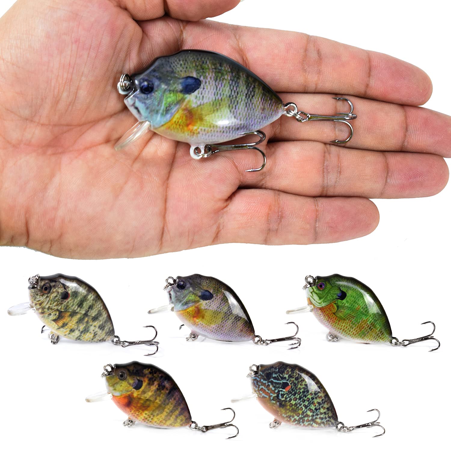 5PCS Fishing Lures 6cm 15g Mini Wobbler Fishing Lure Artificial Hard