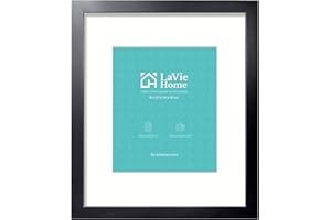 LaVie Home 16x20 Picture Frame Black Poster Frame,Display Pictures 11x14 with Mat or 16x20 Without Mat, Stable and Sturdy Fra