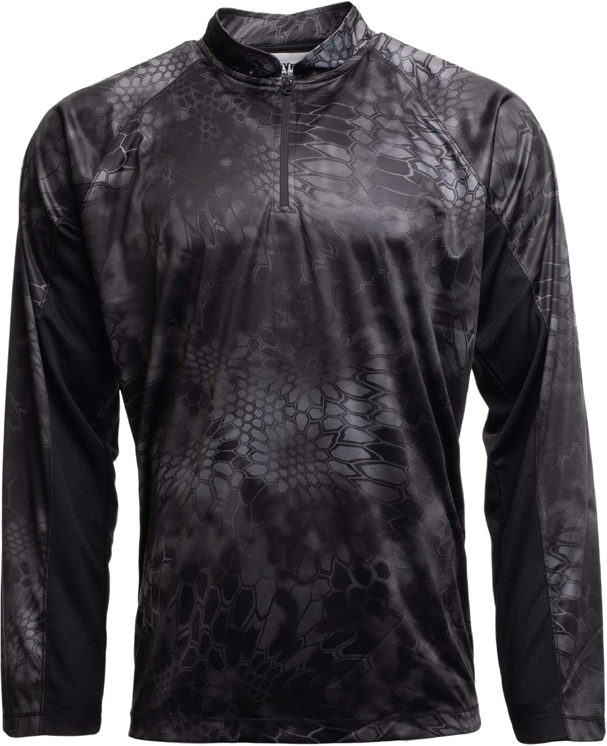 Amazon Com Kryptek Zephyr Long Sleeve 1 2 Zip Camo Swimming Fishing Shirt K Ore Collection Typhon Black Xl Sports Outdoors