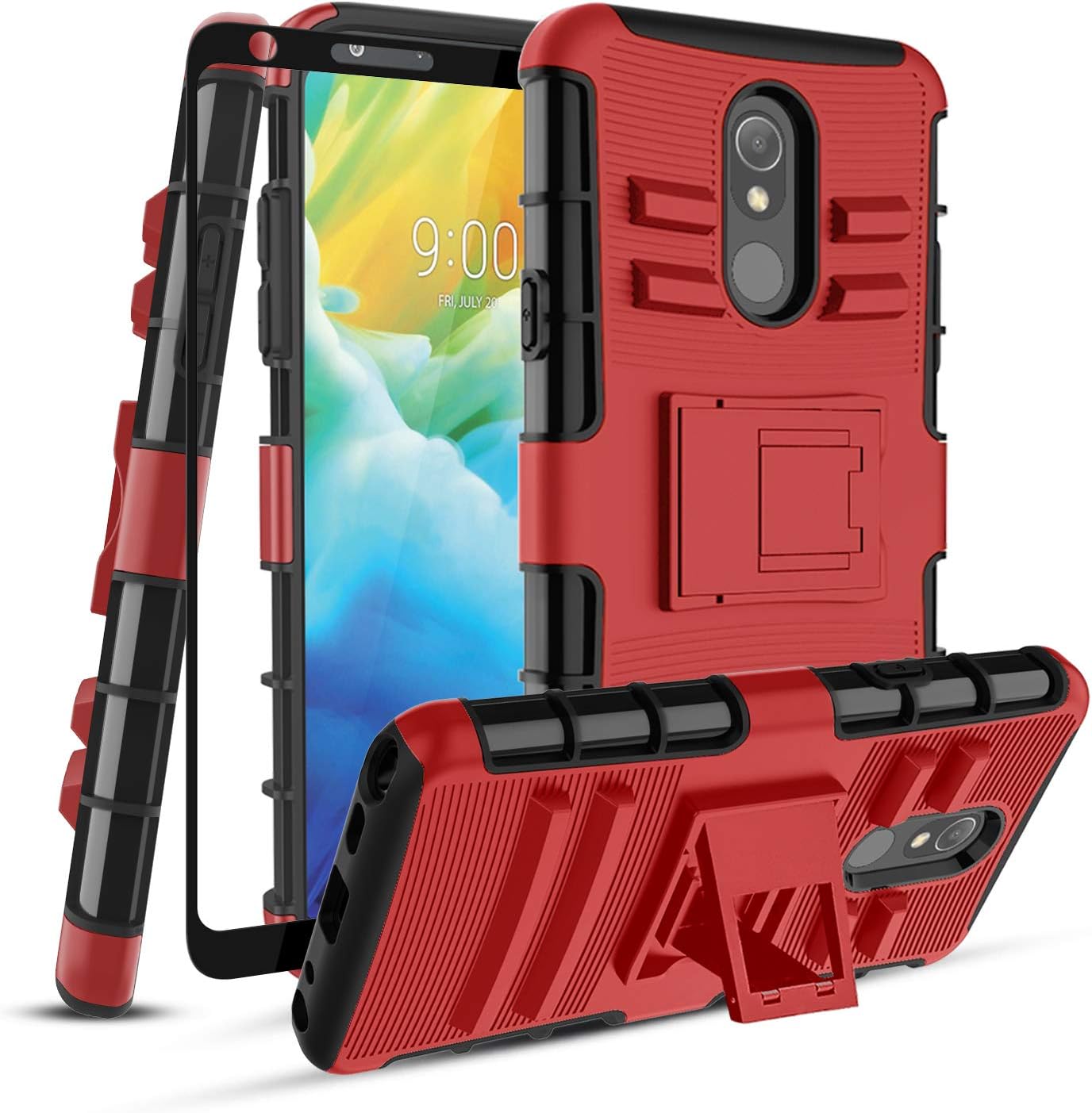 Best lg stylo case dual layer with screen protector