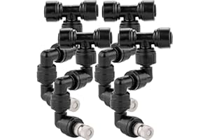 ACBungji 4Pack Reptiles Nozzle Fogger 360 Degree Adjustable Sprinkler Spray Cooling System Misting Nozzles Reptile for Rainforest Single Head