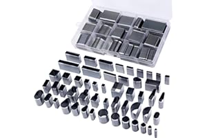 52 Shape Style Leather Hole Punch Tool for Belts, Leather Cutting Tools with Manual, Shapes Leather Punch Tool Set Hole Hollo