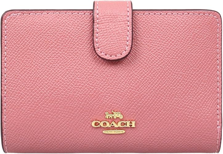 Amazon コーチ Coach 財布 二つ折り財布 F11484 ヴィンテージピンク Imnb2 ラグジュアリー クロスグレーン レザー ミディアム コーナー ジップ ウォレット レディース アウトレット品 ブランド 並行輸入品 Coach コーチ 財布