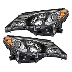 TRQ Headlight Assembly Set Headlights Driver