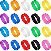 30 Pcs Mini Silicone Wide Rubber Bands 2 Inch Assorted Colors Wallet Band | Heat Cold Resistant, Durable for Sublimation Tumbler Pen Jars Art Cooking Wrapping, Cord Organizer