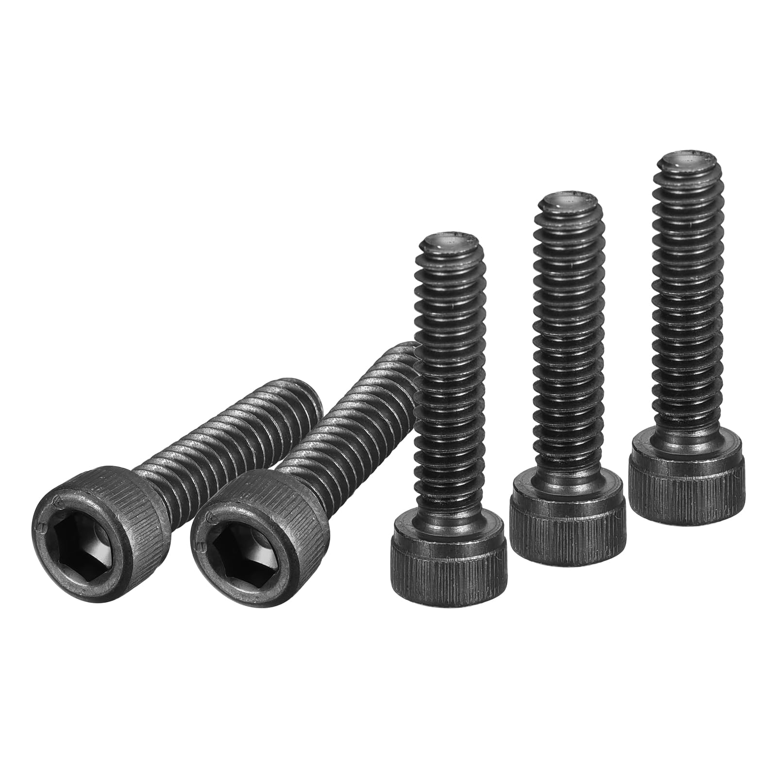 DTGN #10-24x3/4" Socket Head Cap Screws Bolts, 25Pcs 12.9 Grade Alloy Steel, Machine Hex Socket Screw, Hex Drive, Black Oxide Finish, UNC Coarse Thread Fully Threaded