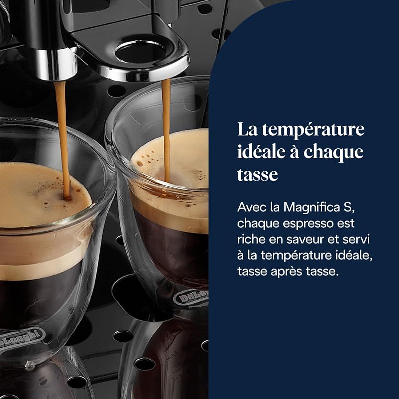 Magnifica S - Machine à Café Automatique 2 Boissons Noir
