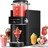 Ranvaira Slushie Machine for Home, Ice Cream Maker, 40OZ Capacity, Black | Slushy Margarita Frozen Drink Soft Serve Ice Cream Machine, 6 Preset, No Ice Needed, Fast Freeze, Temp Control, Easy to Clean