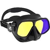 Cressi Rombo Dive Mask, Low-Volume, Double-Edge Skirt, Push-Button Buckles | Cressi Rombo Dive Mask, Low-Volume, Double-Edge Skirt, Push-Button Buckles