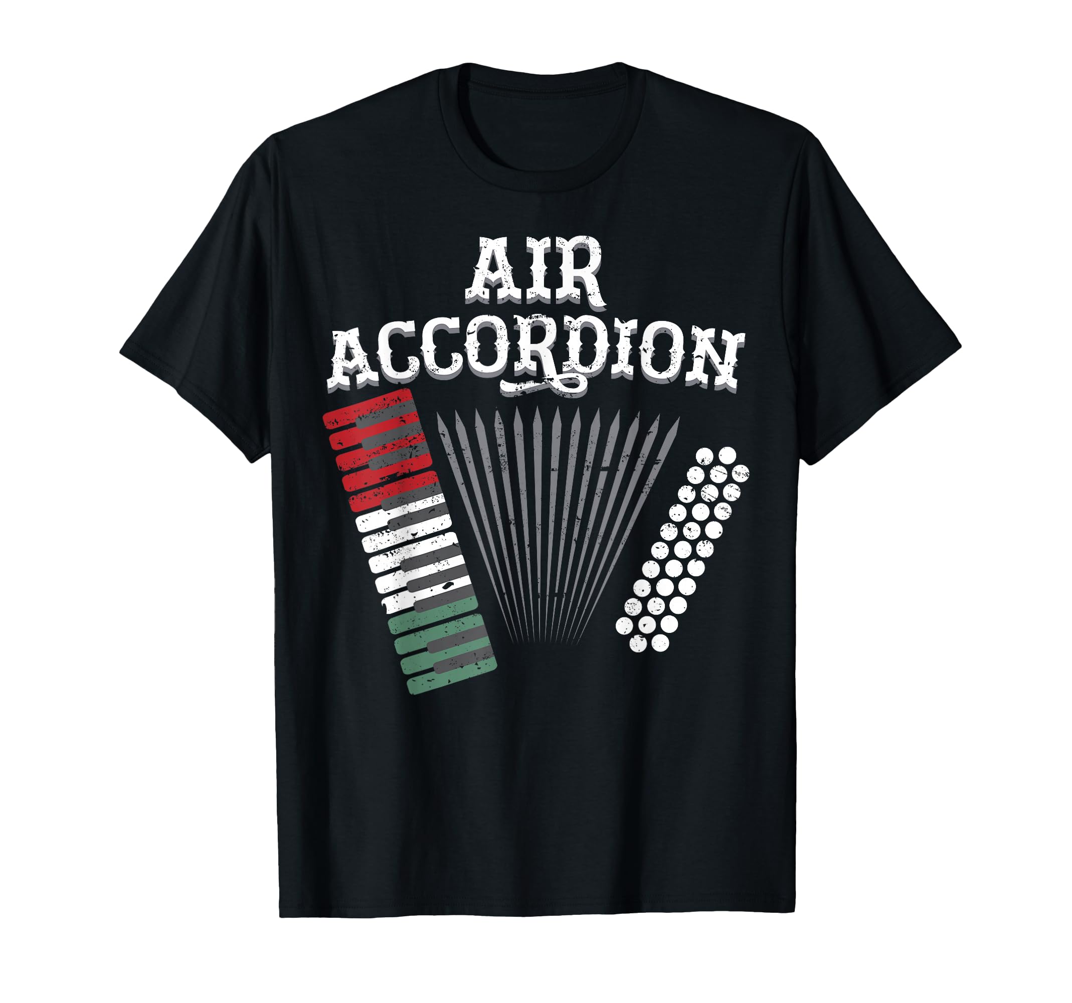Air Accordion Mexico Flag for Mexico Fiesta Music Lovers T-Shirt