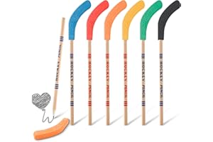 Yeetec 24 Pieces Hockey Pencils Stick Pencil with Erasers for Party Bag Fillers Hockey Themed Party Favors Reward Gifts and S